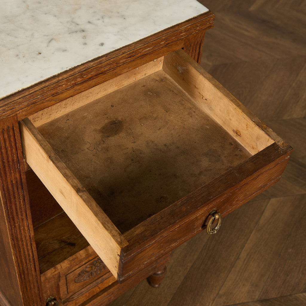 英国 クラシック 大理石 サイドキャビネット #96636