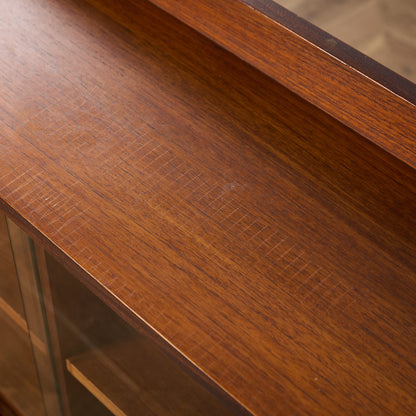 英国 ヴィンテージ ガラス キャビネット カスタム アイアン ヘアピンレッグ