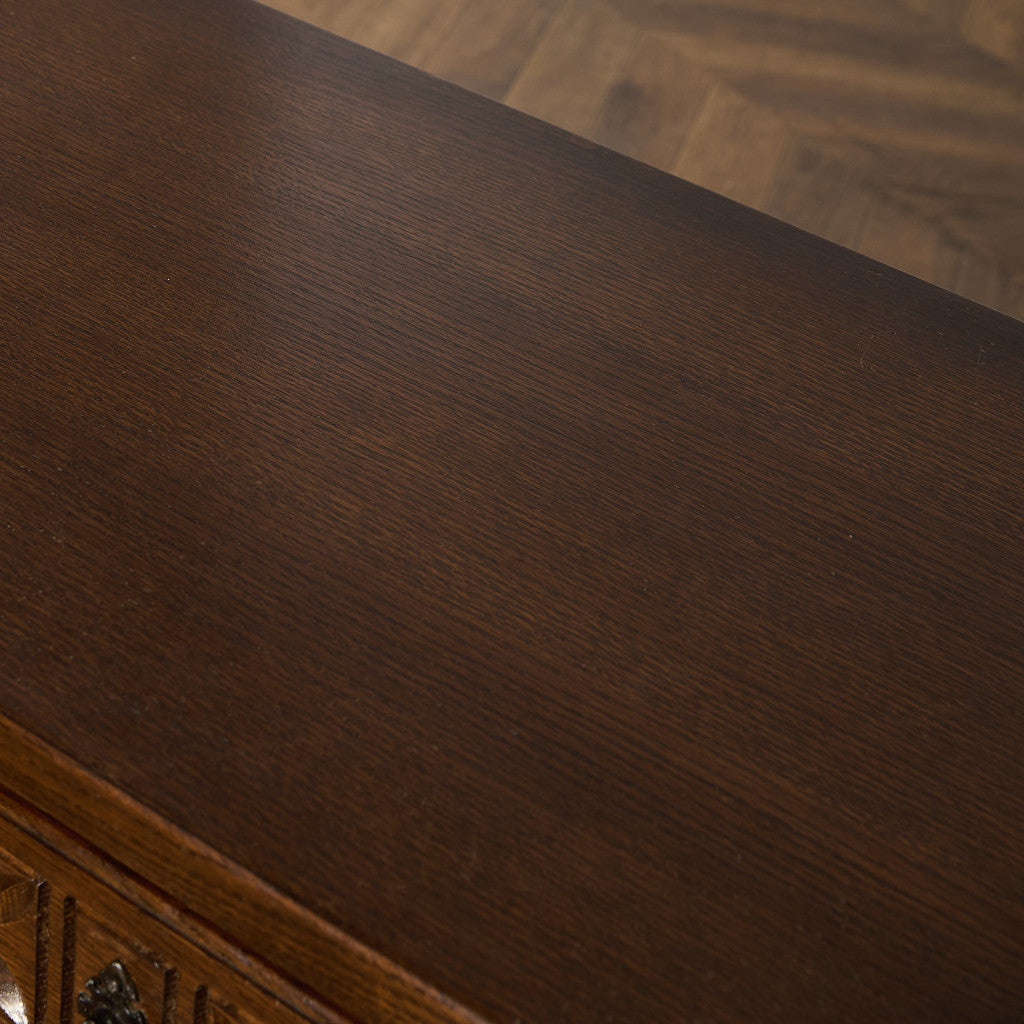 英国 クラシック オーク材 サイドテーブル