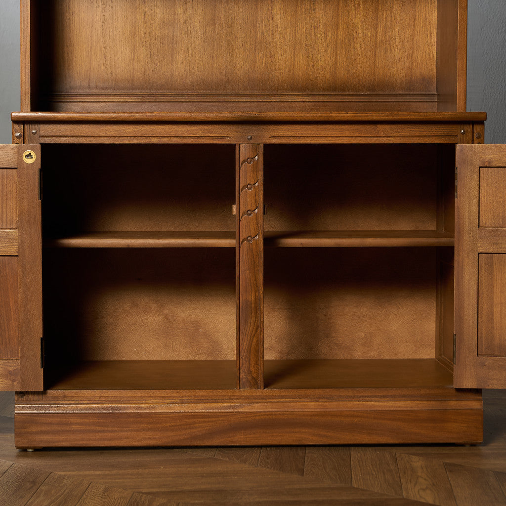 Old Colonial ヴィンテージ ブックケース カップボード ラウンドゴールドラベル