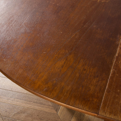 イギリス ヴィンテージ ドロップリーフ ゲートレッグテーブル