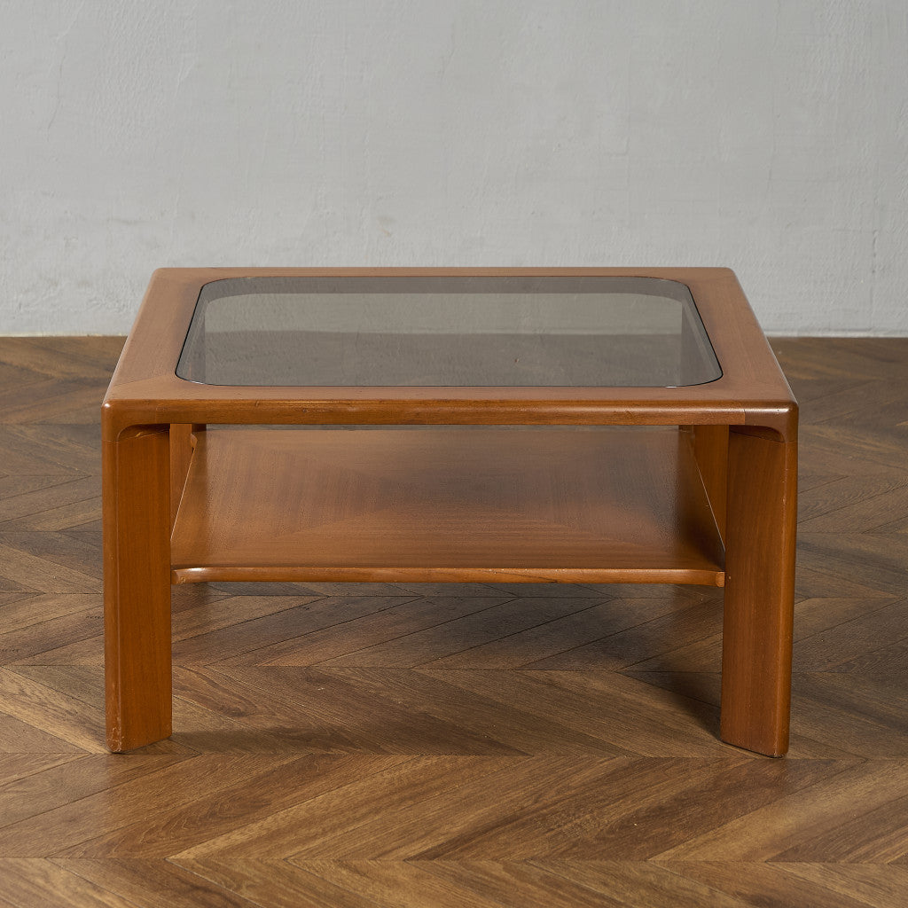 ヴィンテージ  ガラストップ コーヒーテーブル