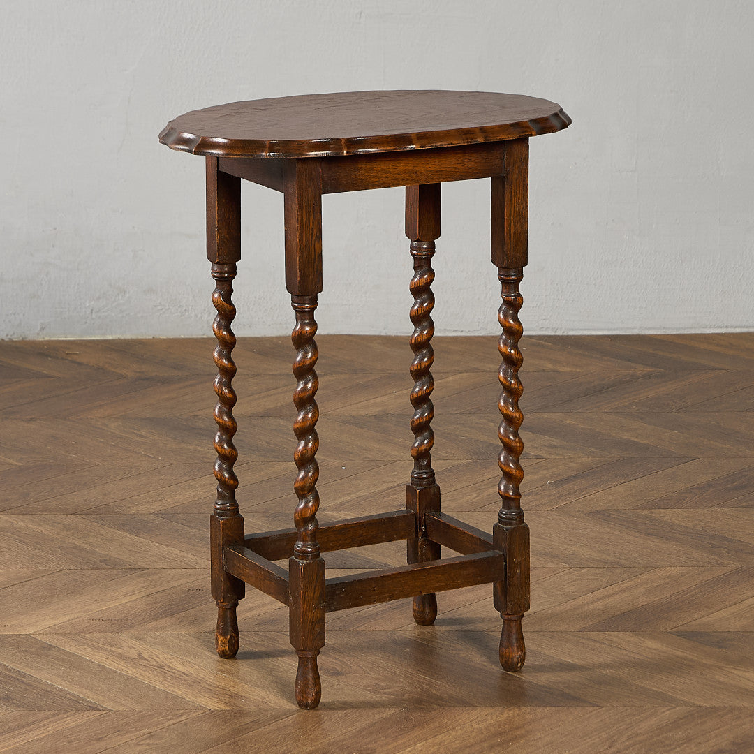 英国 クラシック バーリーシュガーツイスト サイドテーブル