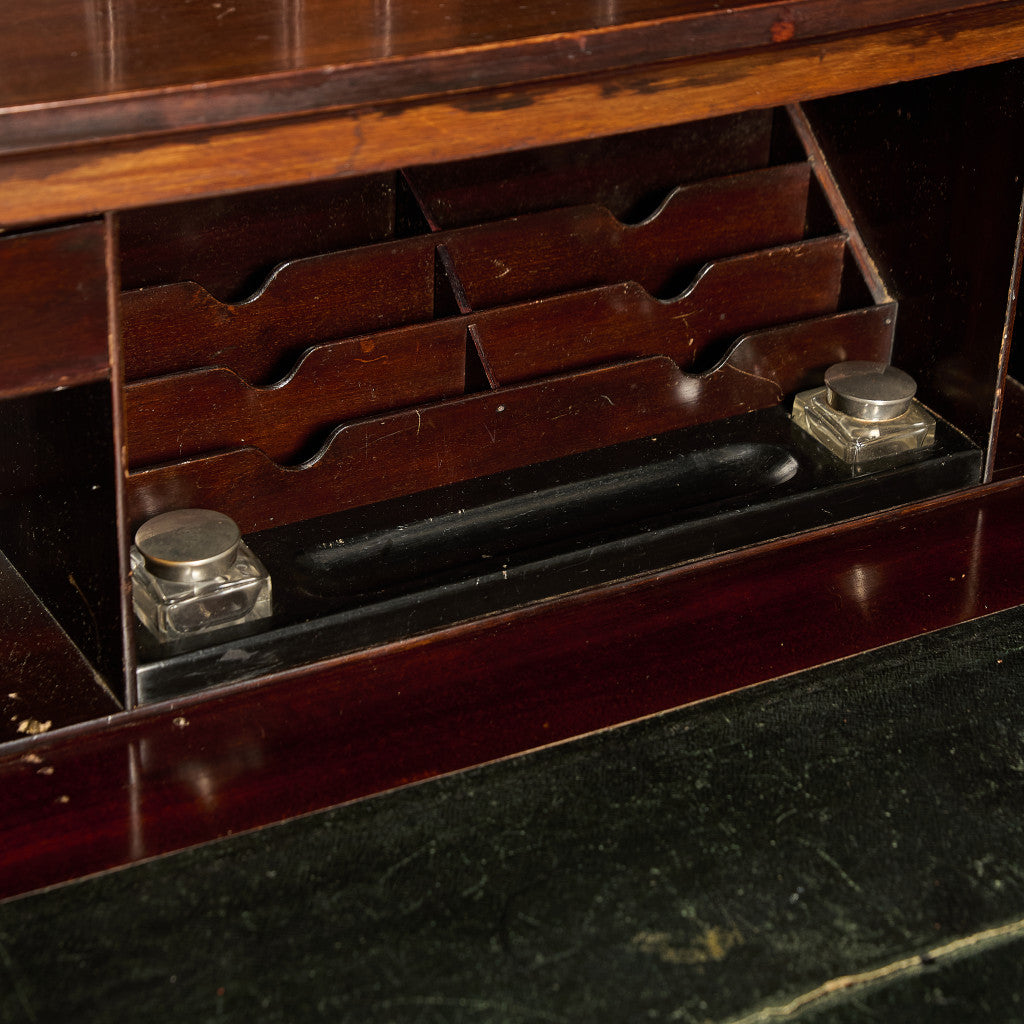 英国 アンティーク ビューロー ブックケース