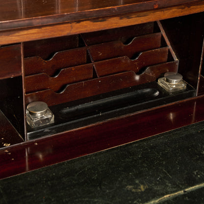 英国 アンティーク ビューロー ブックケース