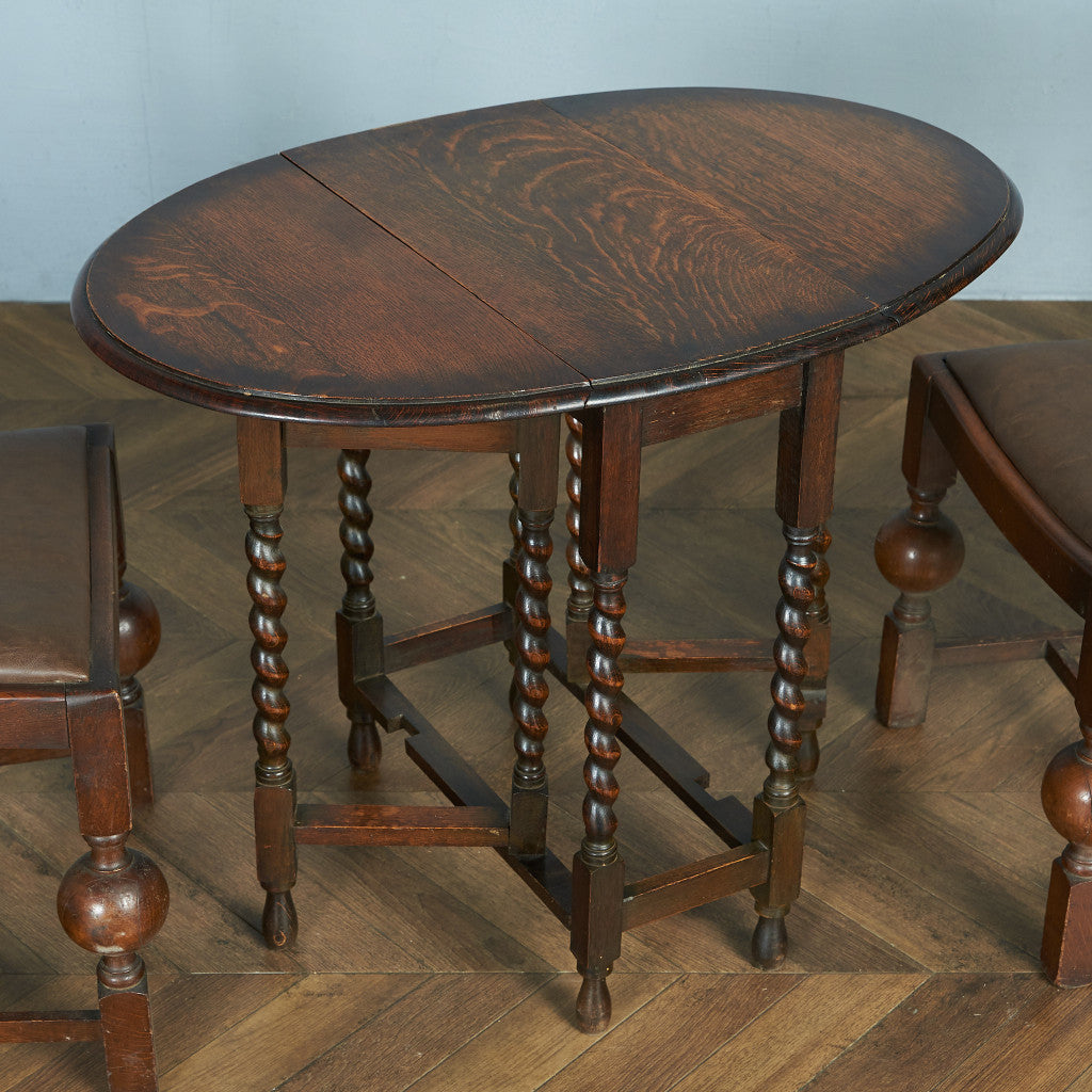 英国クラシック ドロップリーフ ゲートレッグテーブル #83843