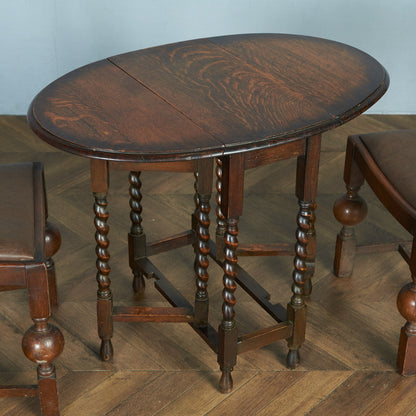 英国クラシック ドロップリーフ ゲートレッグテーブル #83843