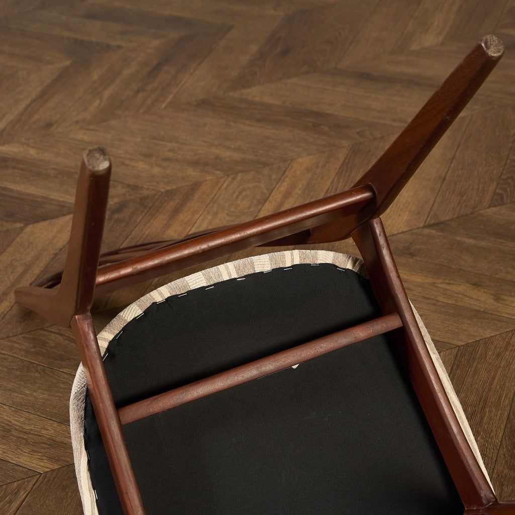 ヴィンテージ スラットバックチェア 座面張替え済み