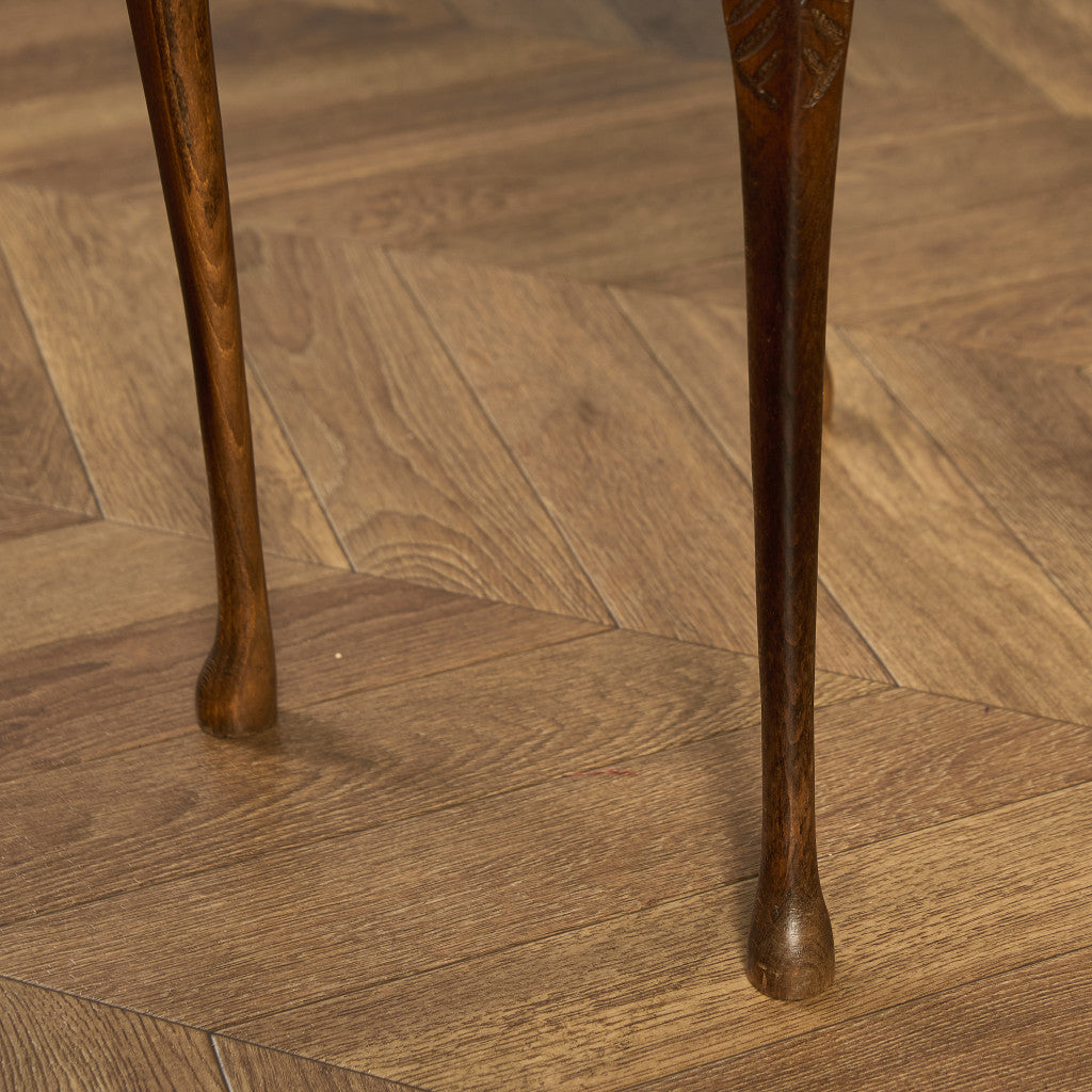 英国 クラシック ガラストップ ネストテーブル