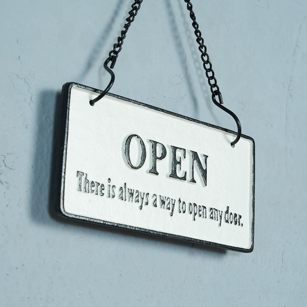 OPEN&CLOSED アイアンプレート #85228 – camori ヴィンテージ家具