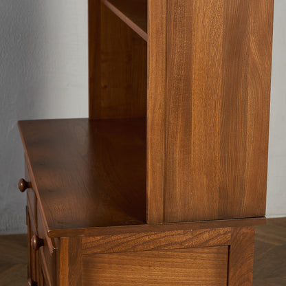 Old Colonial ヴィンテージ ブックシェルフ カップボード ラウンドゴールドラベル