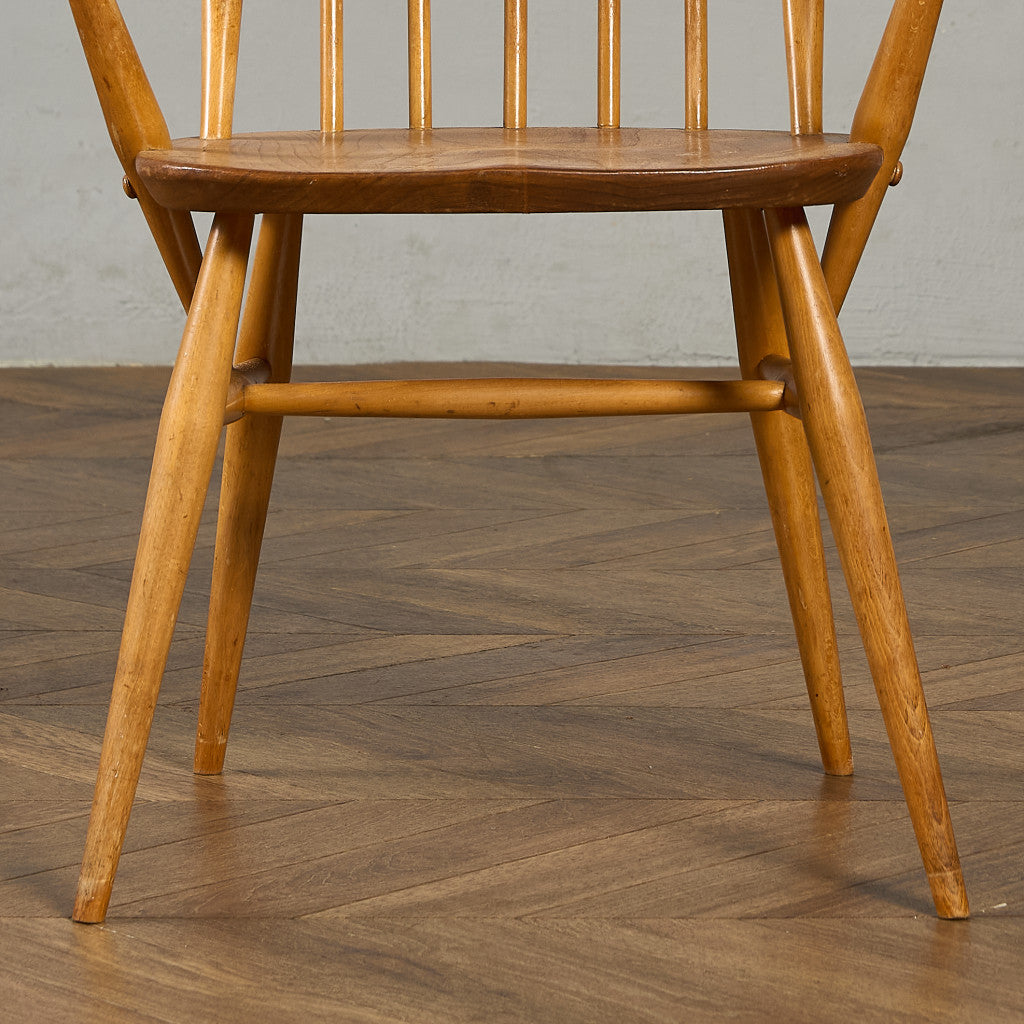 アーコール ERCOL ヴィンテージ クエーカー アームチェア ネイビーブルーラベル #89764