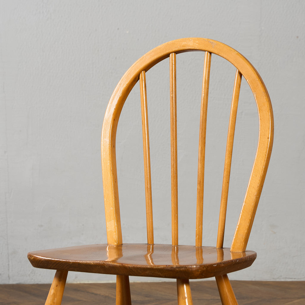 ヴィンテージ 4本 スポーク フープバックチェア ブルーラベル