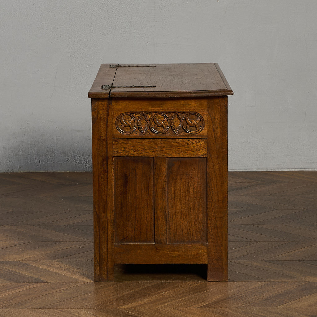 英国 クラシック オーク ブランケットボックス