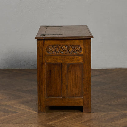 英国 クラシック オーク ブランケットボックス