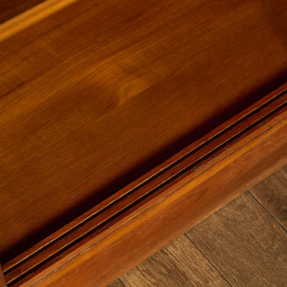 英国 ヴィンテージ ナロー ガラス ブックケース 食器棚