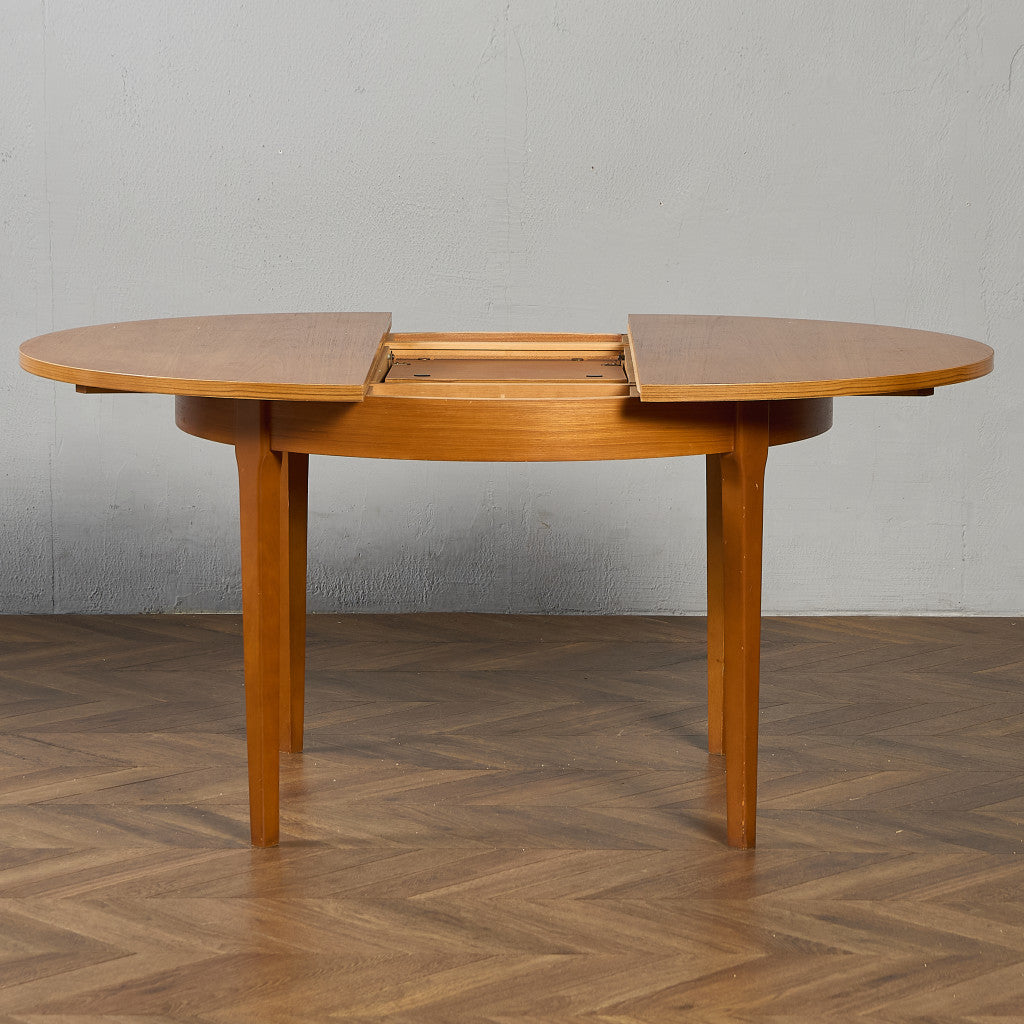 英国 ヴィンテージ エクステンション ラウンド ダイニングテーブル