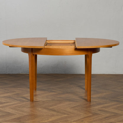 英国 ヴィンテージ エクステンション ラウンド ダイニングテーブル