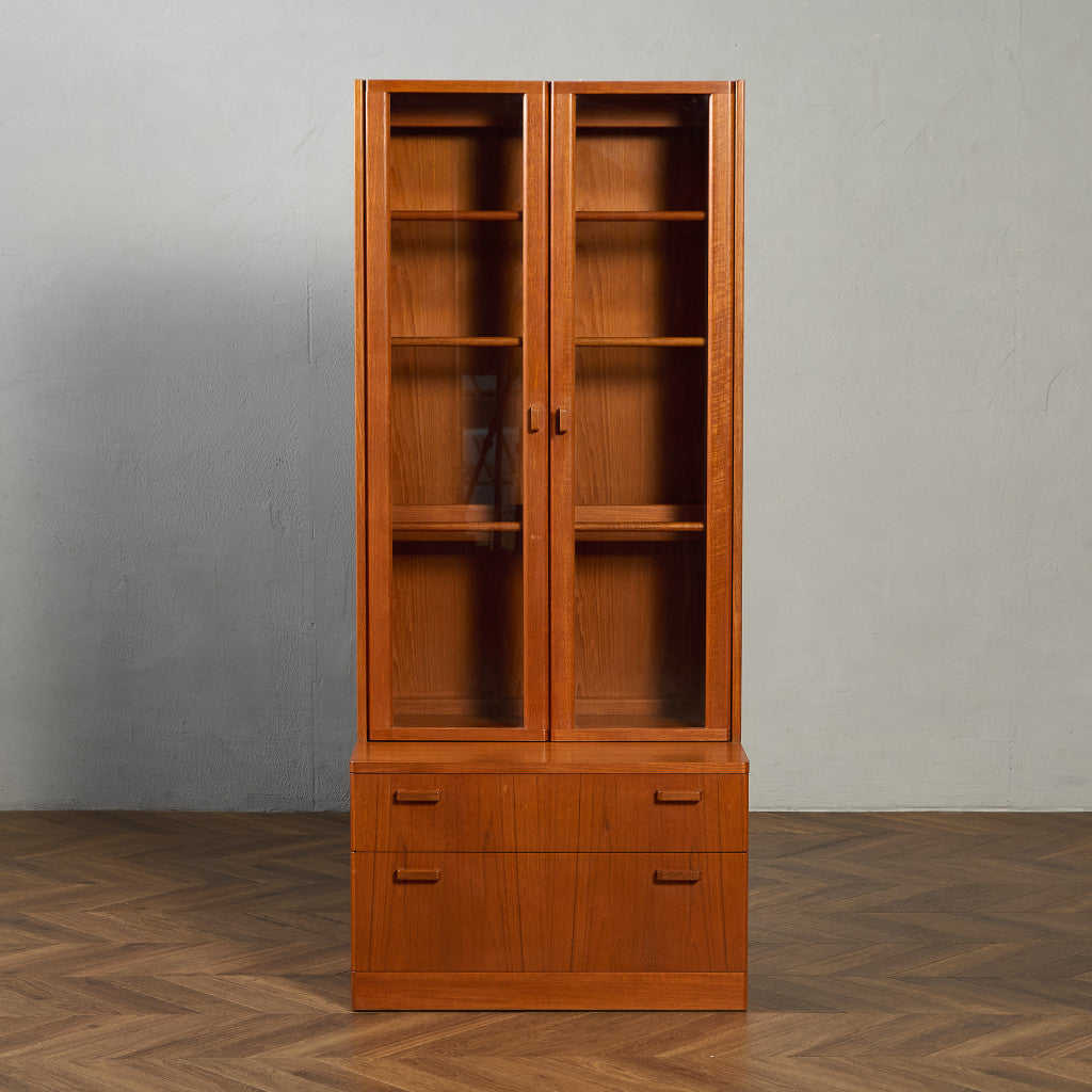 ヴィンテージ ガラス キャビネット