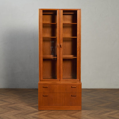 ヴィンテージ ガラス キャビネット