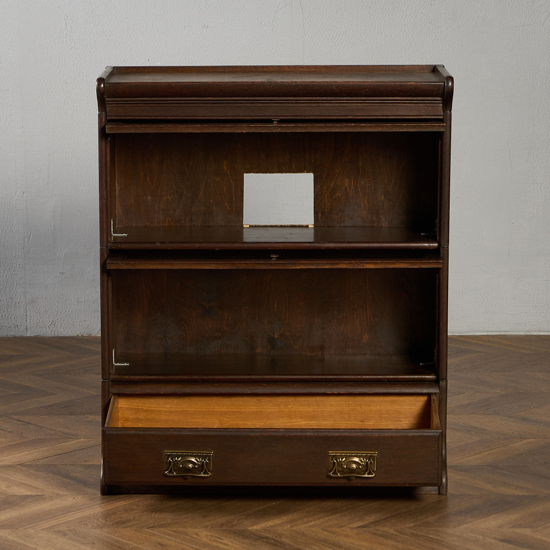 英国 アンティーク スタッキングブックケース 食器棚