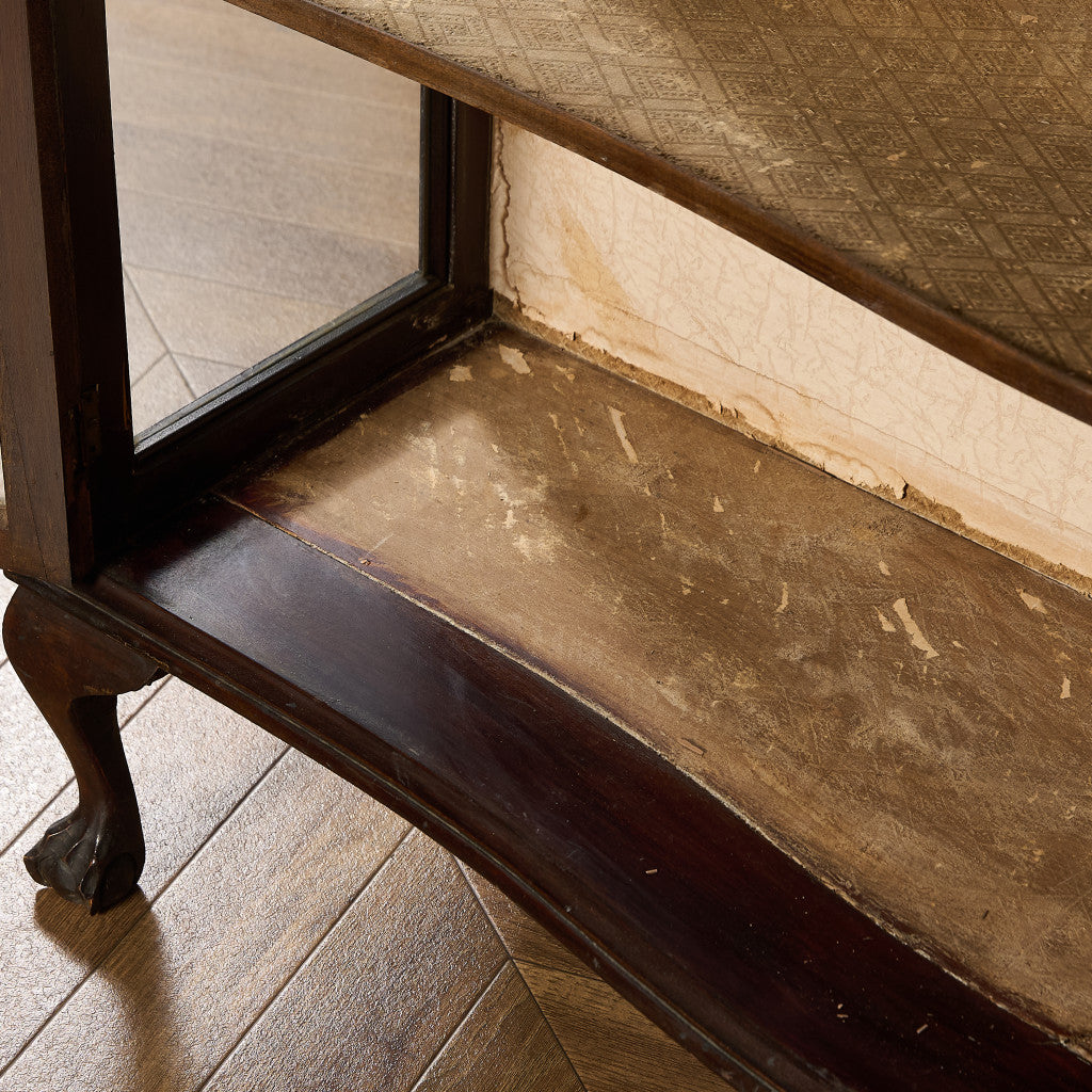 英国 クラシック ディスプレイ ガラス キャビネット