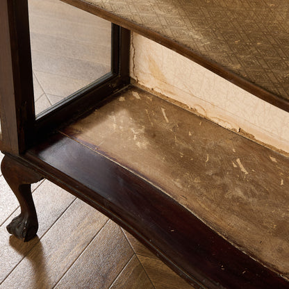 英国 クラシック ディスプレイ ガラス キャビネット