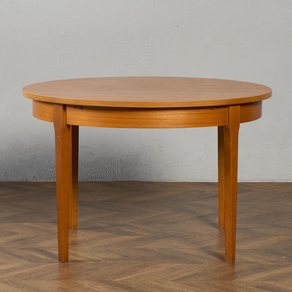 英国 ヴィンテージ エクステンション ラウンド ダイニングテーブル