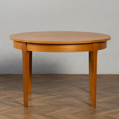 英国 ヴィンテージ エクステンション ラウンド ダイニングテーブル