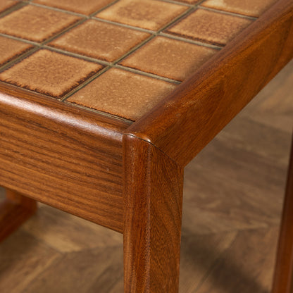 英国 ヴィンテージ タイルトップ ネストテーブル #91883