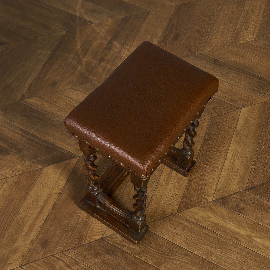 英国 クラシック 収納付 スツール #90015