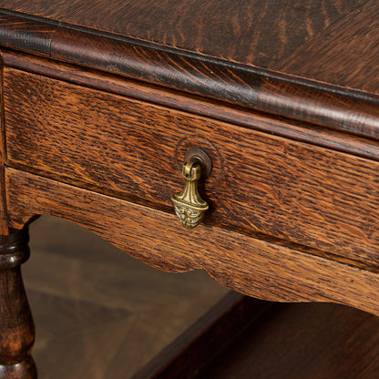 英国 クラシック ドロップリーフ サイドテーブル ティトロリー