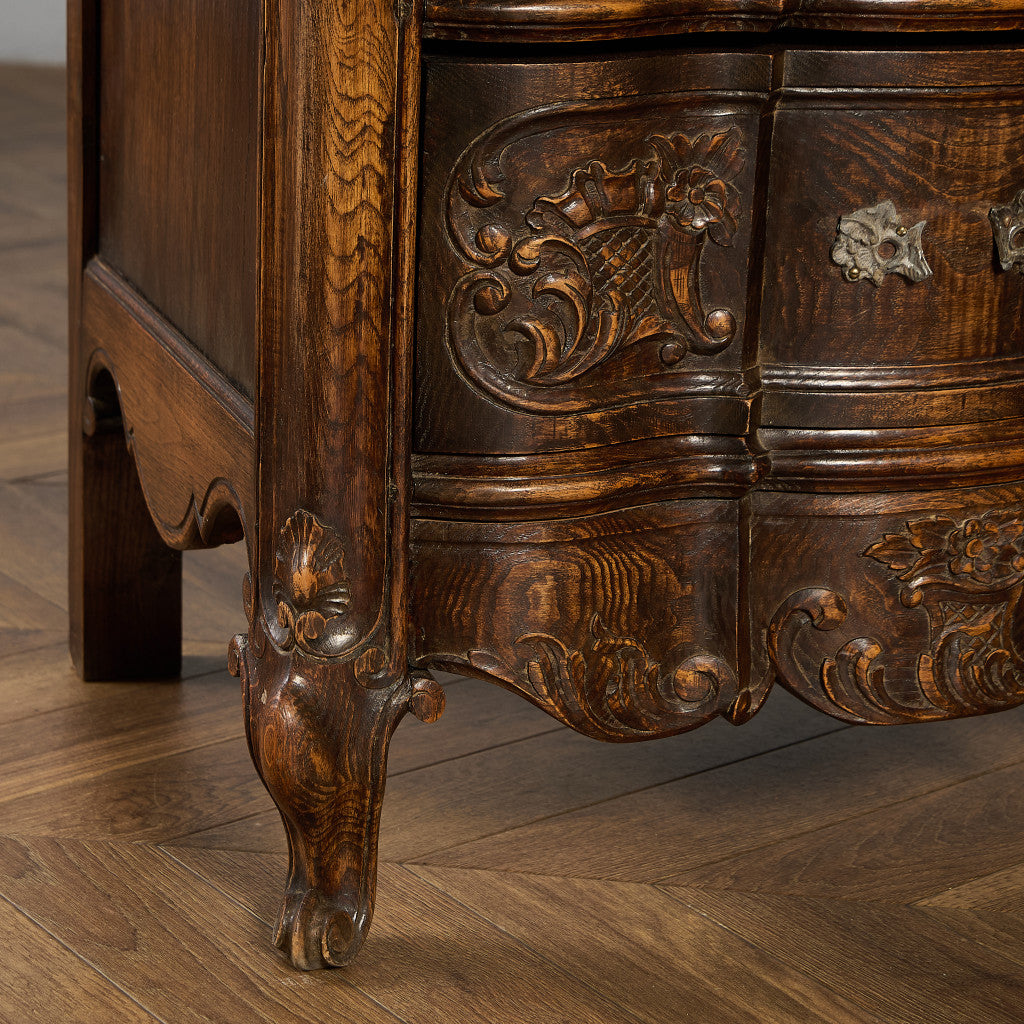 英国 クラシック オーク 3段 チェスト