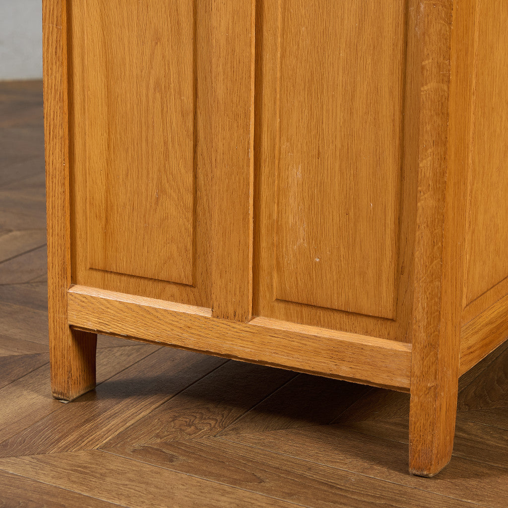 英国 クラシック オーク材 ブランケットボックス