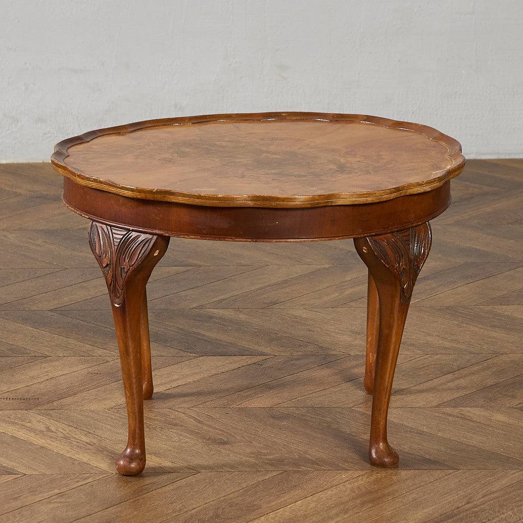 英国 クラシック クイーンアン様式 ラウンド センターテーブル ローテーブル