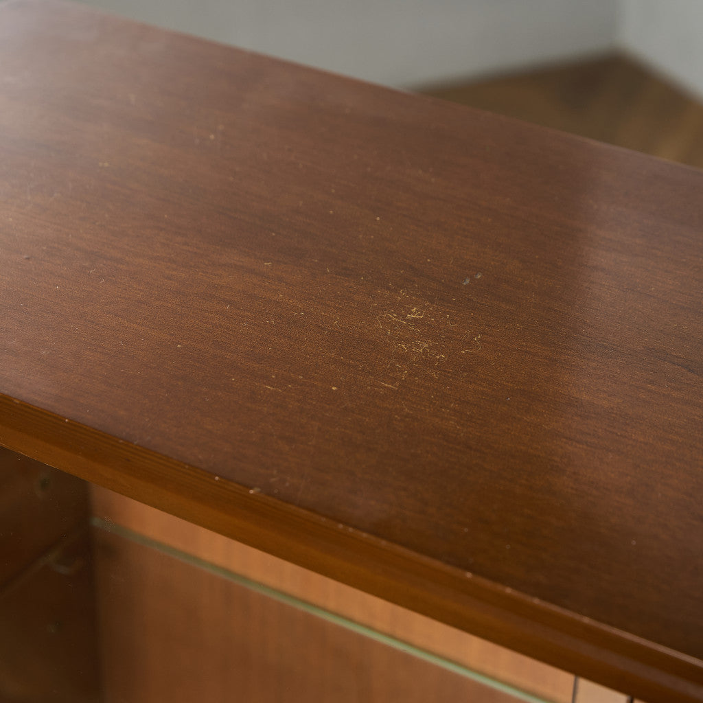 ヴィンテージ ガラス キャビネット ブックケース