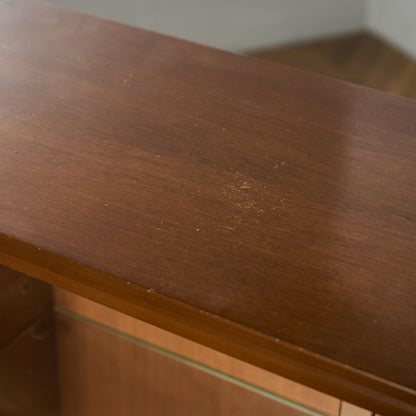 ヴィンテージ ガラス キャビネット ブックケース