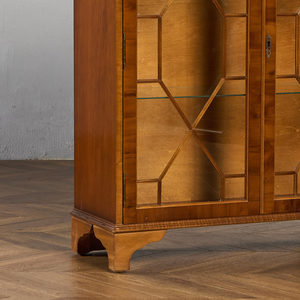 英国 クラシック エドワーディアン ブックケース  食器棚