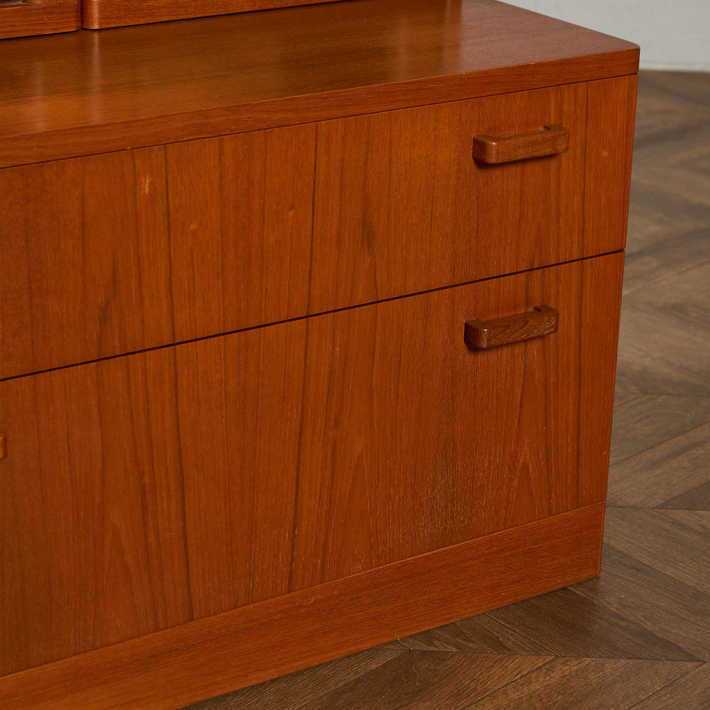 ヴィンテージ ガラス キャビネット