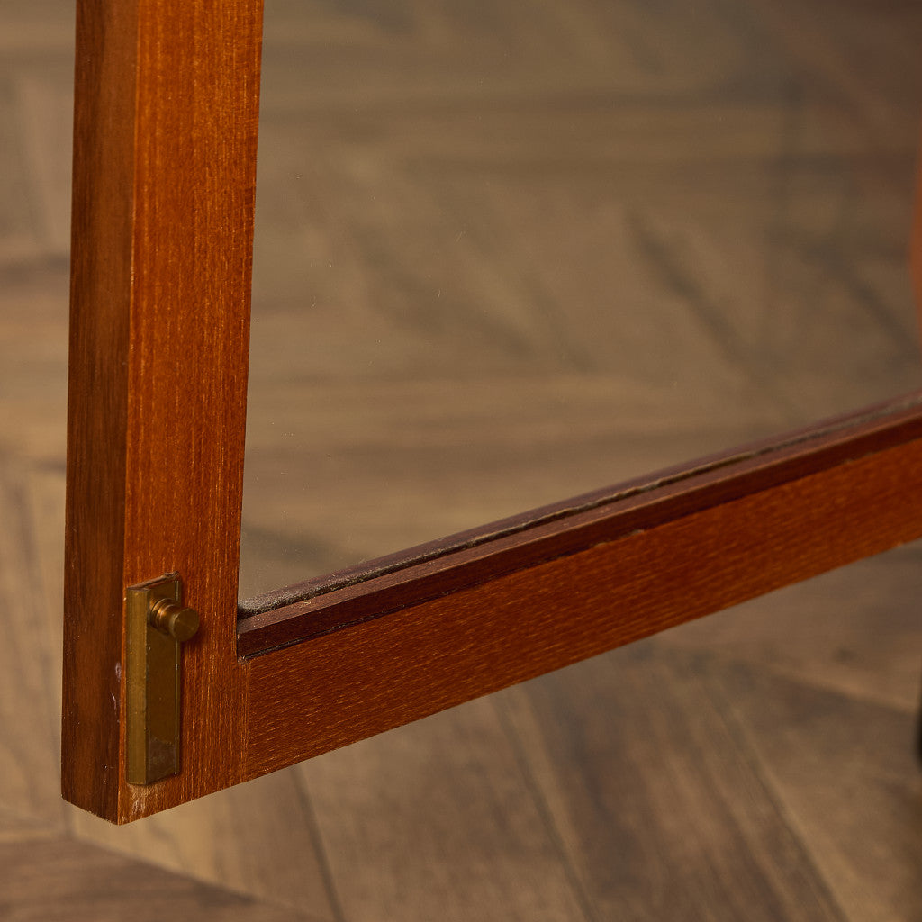 Fresco ガラス ブックケース カスタム アイアン ヘアピンレッグ