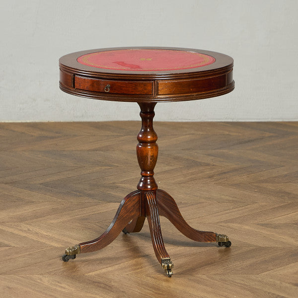 英国 クラシック リージェンシー 様式 ドラムテーブル