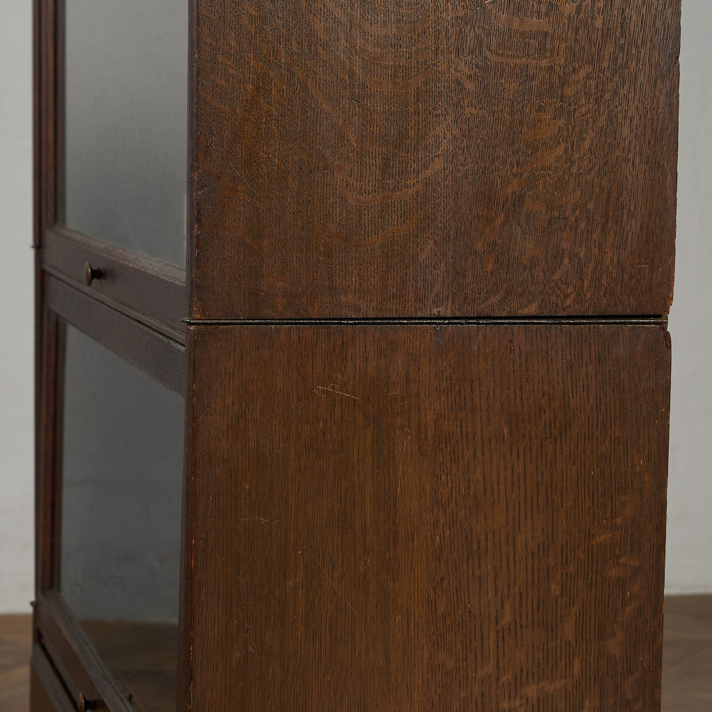 英国 アンティーク スタッキングブックケース 食器棚