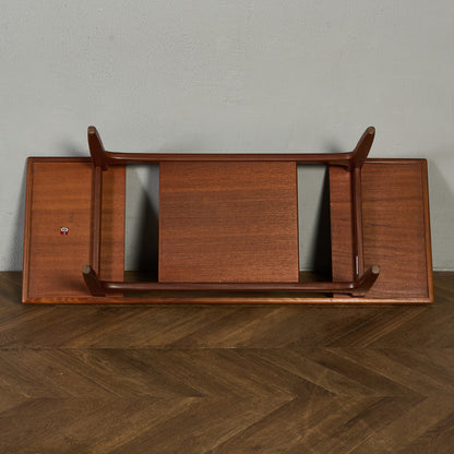 ロングジョン ヴィンテージ ガラストップ コーヒーテーブル