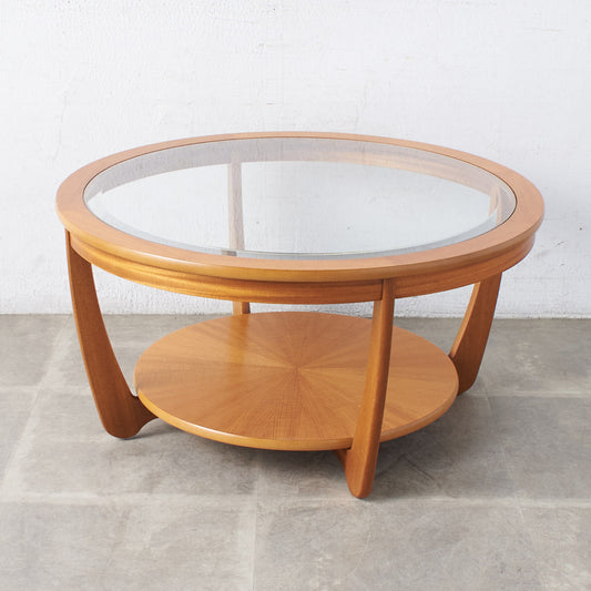 ラウンド ガラストップテーブル