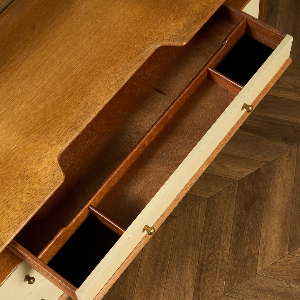 Chinese white ヴィンテージ ドレッサーデスク 初期ゴールドラベル