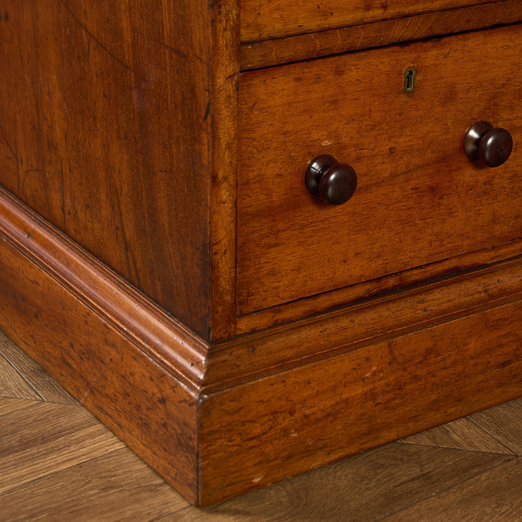 英国 アンティーク 両袖 デスク