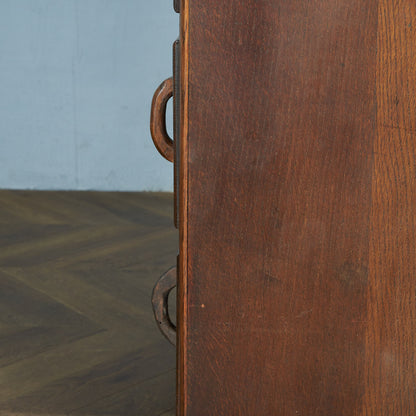 英国 アンティーク 5段 チェスト #84056