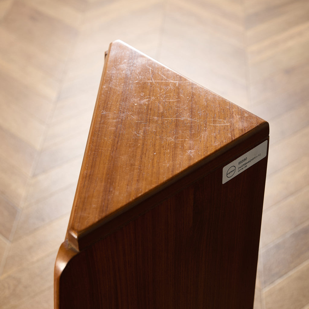 Brandon ライティングデスク付き コーナーキャビネット 3点セット