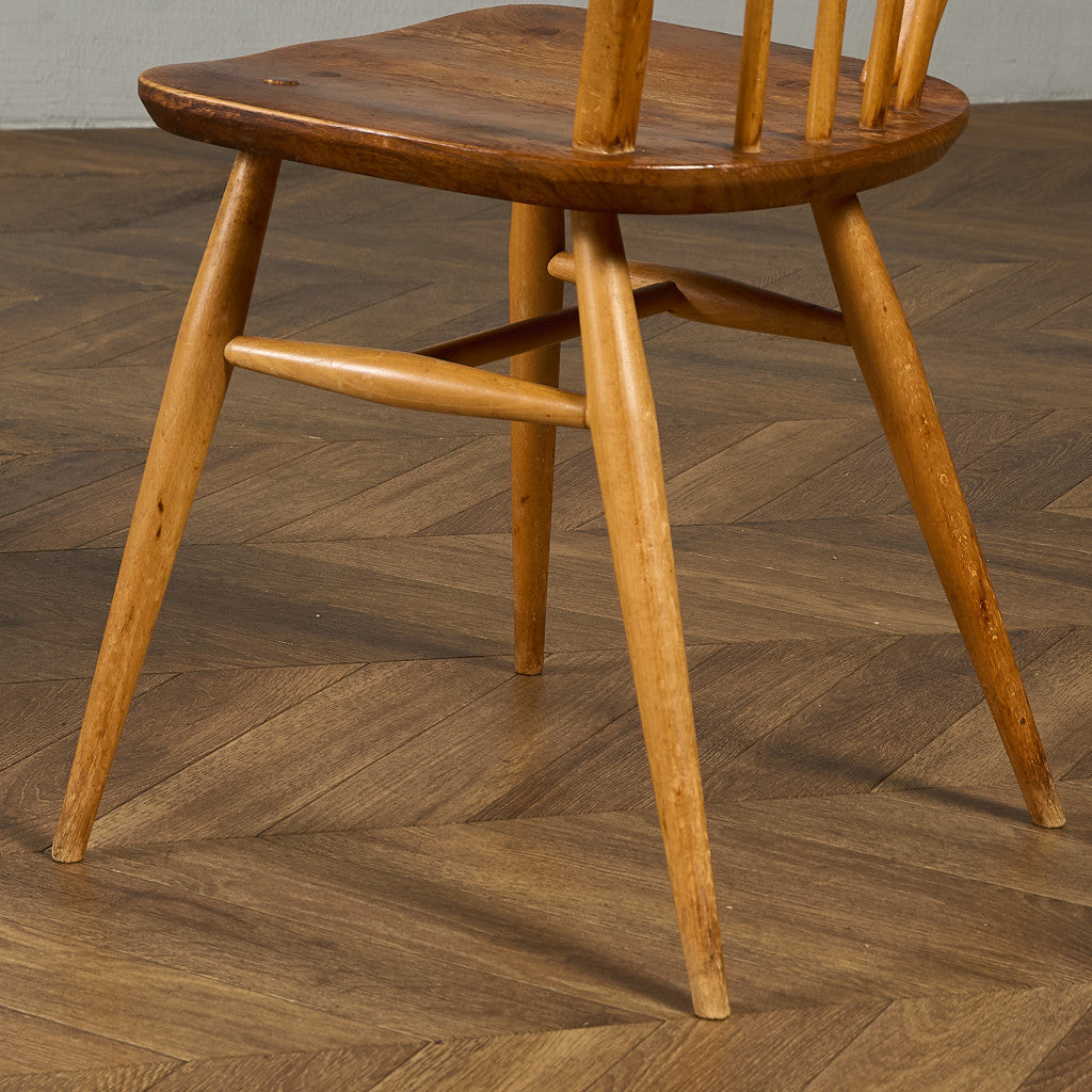 ヴィンテージ 4本 スポーク フープバックチェア ラウンドゴールドラベル