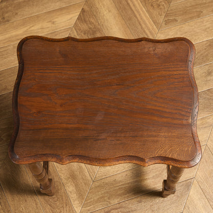 英国 クラシック オーク材 ネストテーブル サイドテーブル